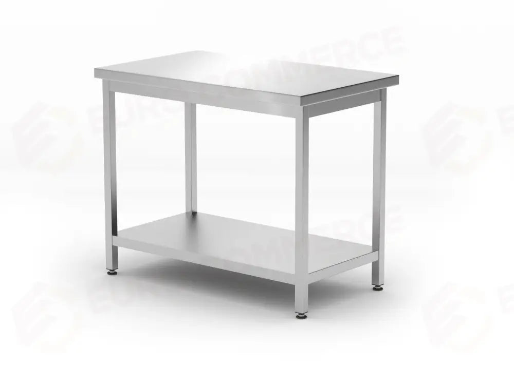 TAVOLO CENTRALE CON RIPIANO – BULLONATO PROFONDITÀ 600 MM KITCHEN LINE 1000X600X(H)850MM - HENDI