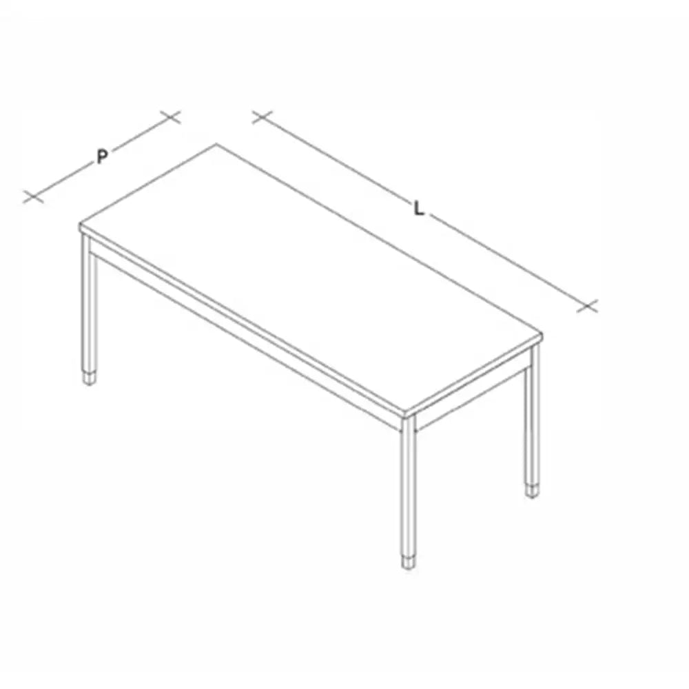 TAVOLO CON RIPIANO - CVS INOX - TAVOLO