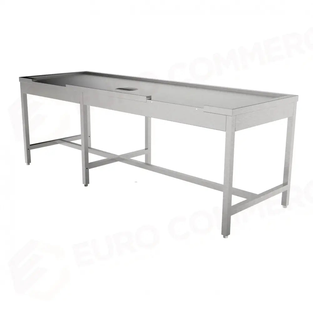 TAVOLO CON SBARAZZO MDDI-2368 DX/SX (2368 X 800 850 MM) - 5712212 - SAMMIC