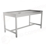 TAVOLO CON SBARAZZO MDI-1600 SX (1600 X 800 850 MM) - 5712221 - SAMMIC