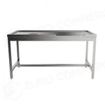 TAVOLO CON SBARAZZO MDI-1600 SX (1600 X 800 850 MM) - 5712221 - SAMMIC