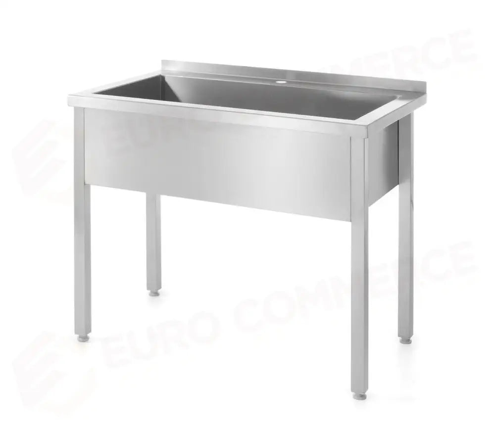TAVOLO CON VASCA DI LAVAGGIO SINGOLA – SALDATO PROFI LINE 1000X600X(H)850MM - HENDI