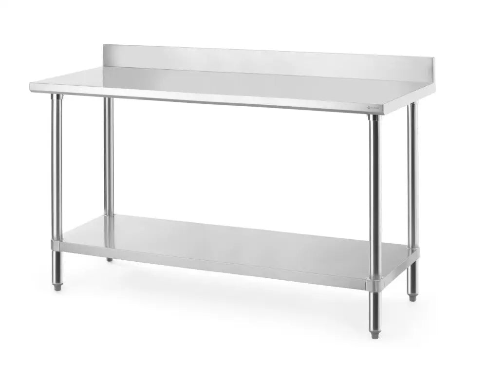 TAVOLO DA LAVORO CON ALZATINA PARASCHIZZI BUDGET LINE 1600X600X(H)950MM - HENDI