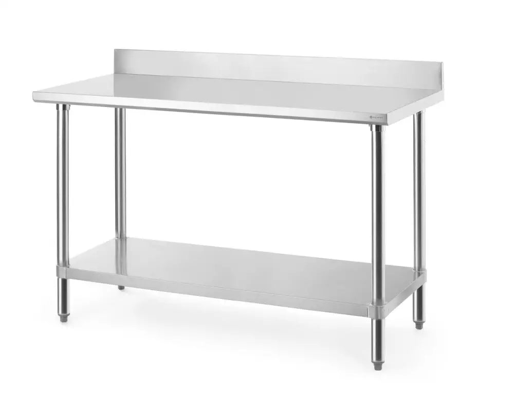 TAVOLO DA LAVORO CON ALZATINA PARASCHIZZI BUDGET LINE 1400X600X(H)950MM - HENDI