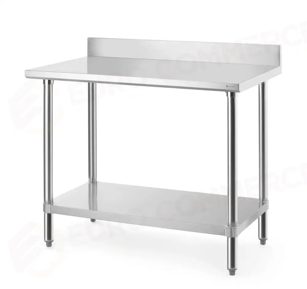TAVOLO DA LAVORO CON ALZATINA PARASCHIZZI BUDGET LINE 1000X600X(H)950MM - HENDI