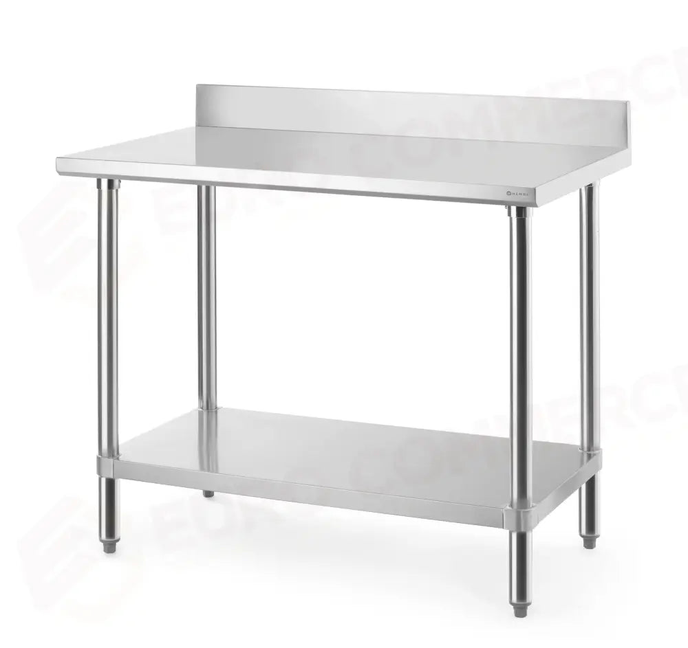 TAVOLO DA LAVORO CON ALZATINA PARASCHIZZI HENDI BUDGET LINE 1400X600X(H)950MM - 817582