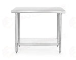 TAVOLO DI LAVORO CENTRALE HENDI BUDGET LINE 1600X600X(H)850MM - 812471