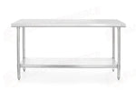 TAVOLO DI LAVORO CENTRALE HENDI BUDGET LINE 1600X600X(H)850MM - 812471