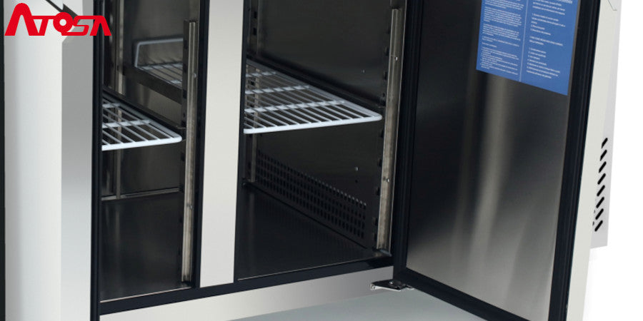 TAVOLO FREEZER 600 BT 2 PORTE - EPF3461-GR-SB-304T - ATOSA
