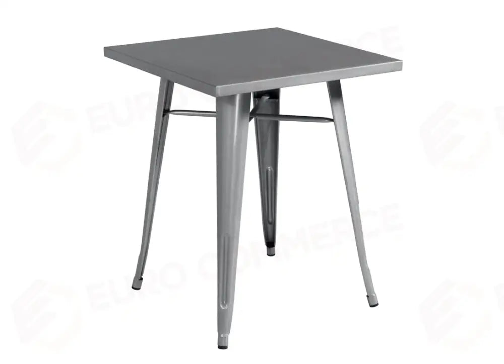 TAVOLO IN LAMIERA 60×60 - SILVER
