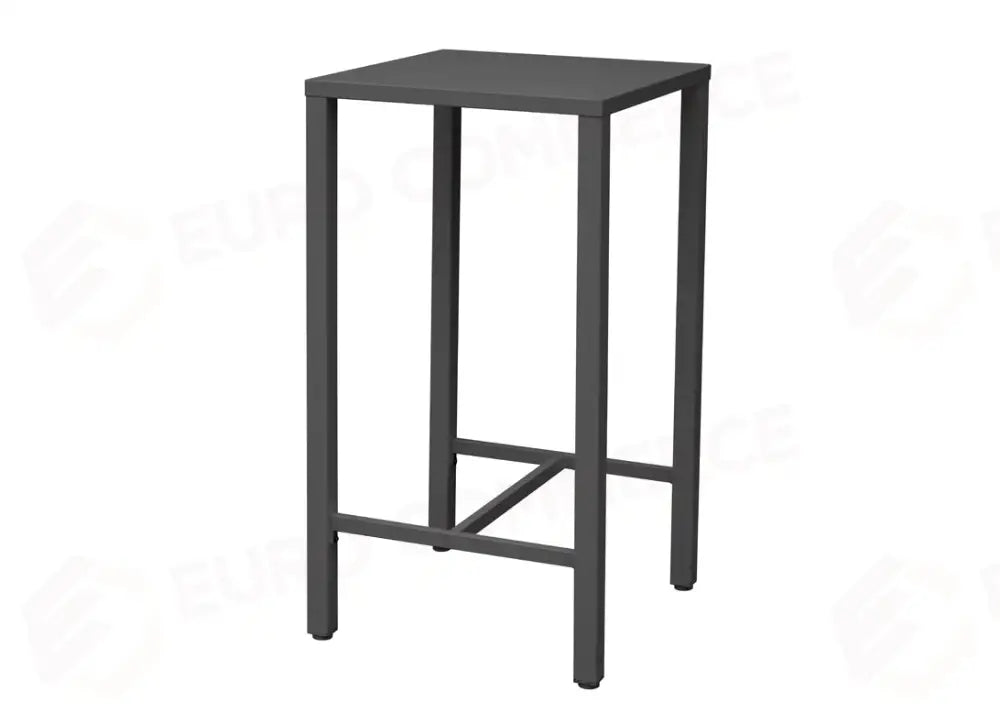 TAVOLO ISEO ALTO IN ACCIAIO 70×70 - ANTRACITE