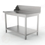 TAVOLO LATERALE MP-1200D DX CON ALZATINA E GAMBE (1200 X 750 850 MM) - 5712512 - SAMMIC