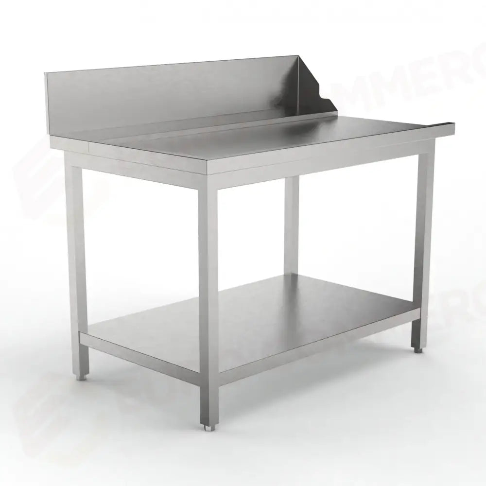 TAVOLO LATERALE MP-1200I SX CON ALZATINA E GAMBE (1200 X 750 850 MM) - 5712522 - SAMMIC