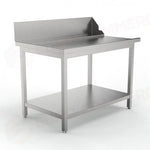 TAVOLO LATERALE MP-1200I SX CON ALZATINA E GAMBE (1200 X 750 850 MM) - 5712522 - SAMMIC