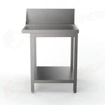 TAVOLO LATERALE MP-700D DX CON ALZATINA E GAMBE (700 X 750 850 MM) - 5712510 - SAMMIC