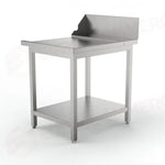 TAVOLO LATERALE MP-706D DX CON ALZATINA E GAMBE PER UX-150 LATO DA 600 MM (700 X 860 850 MM)