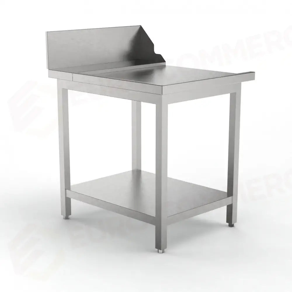 TAVOLO LATERALE MP-706I SX CON ALZATINA E GAMBE PER UX-150 LATO DA 600 MM (700 X 860 850 MM)