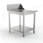 TAVOLO LATERALE MP-706I SX CON ALZATINA E GAMBE PER UX-150 LATO DA 600 MM (700 X 860 850 MM)
