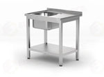 TAVOLO LAVELLO INOX PROFI LINE IMBULLONATO HENDI - 811856