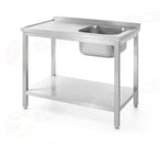 TAVOLO LAVELLO INOX PROFI LINE IMBULLONATO HENDI - 812495