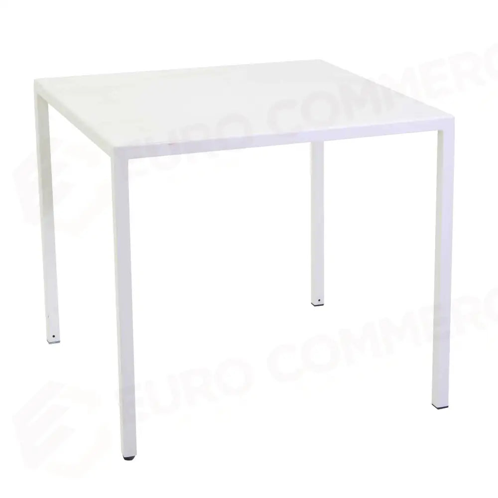 TAVOLO METALLO AUTOLIVELLANTE NEW ELMA BIANCO QUADRO CM80X80H75 - 6463940000 - VACCHETTI