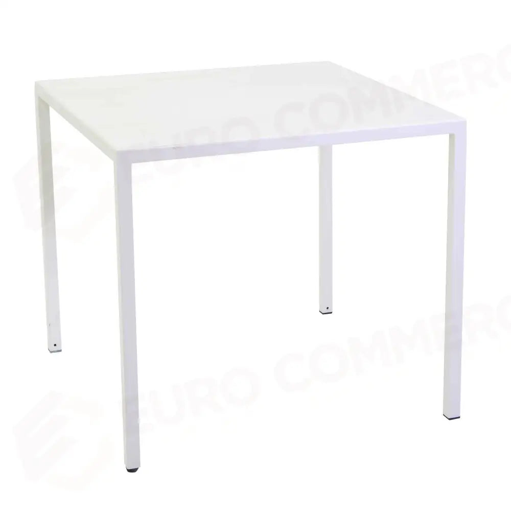 TAVOLO METALLO AUTOLIVELLANTE NEW ELMA BIANCO QUADRO CM90X90H75 - 6465250000 - VACCHETTI