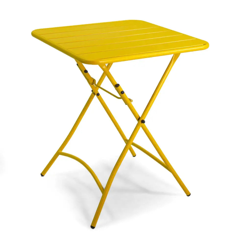 TAVOLO METALLO ROVIGO PIEGHEVOLE GIALLOCM60X60H72 - 6466460000 - VACCHETTI