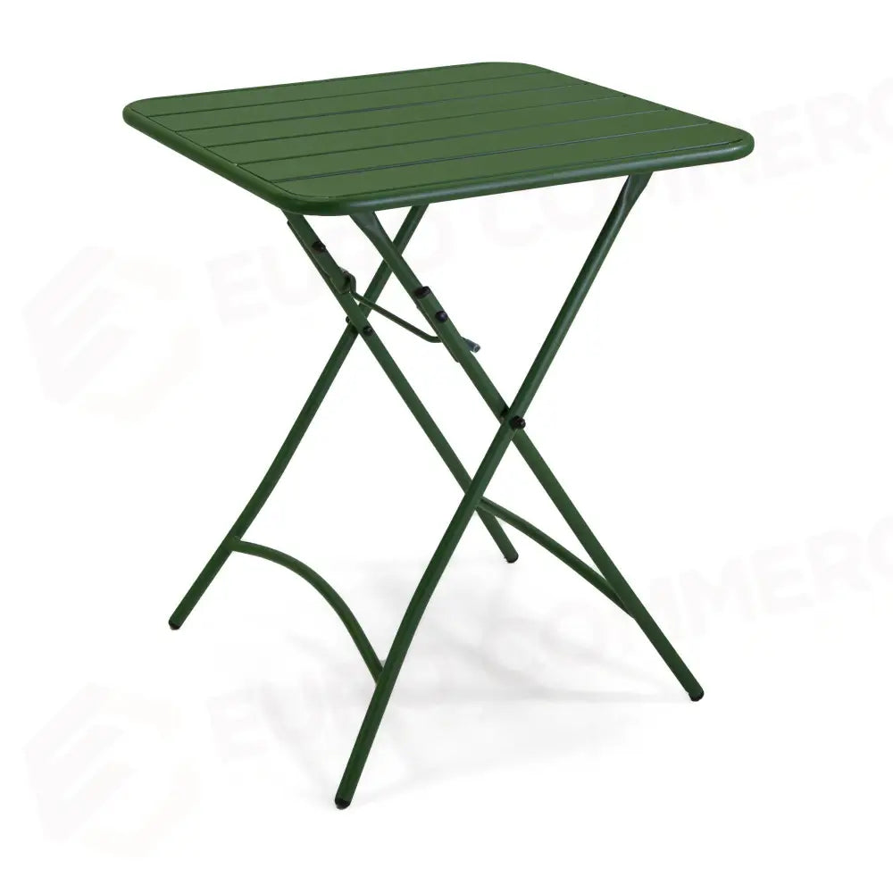 TAVOLO METALLO ROVIGO PIEGHEVOLE VERDE CM60X60H72 - 6466450000 - VACCHETTI