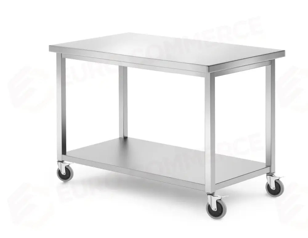 TAVOLO MOBILE CON RIPIANO – AVVITATO KITCHEN LINE 1200X600X(H)850MM - HENDI