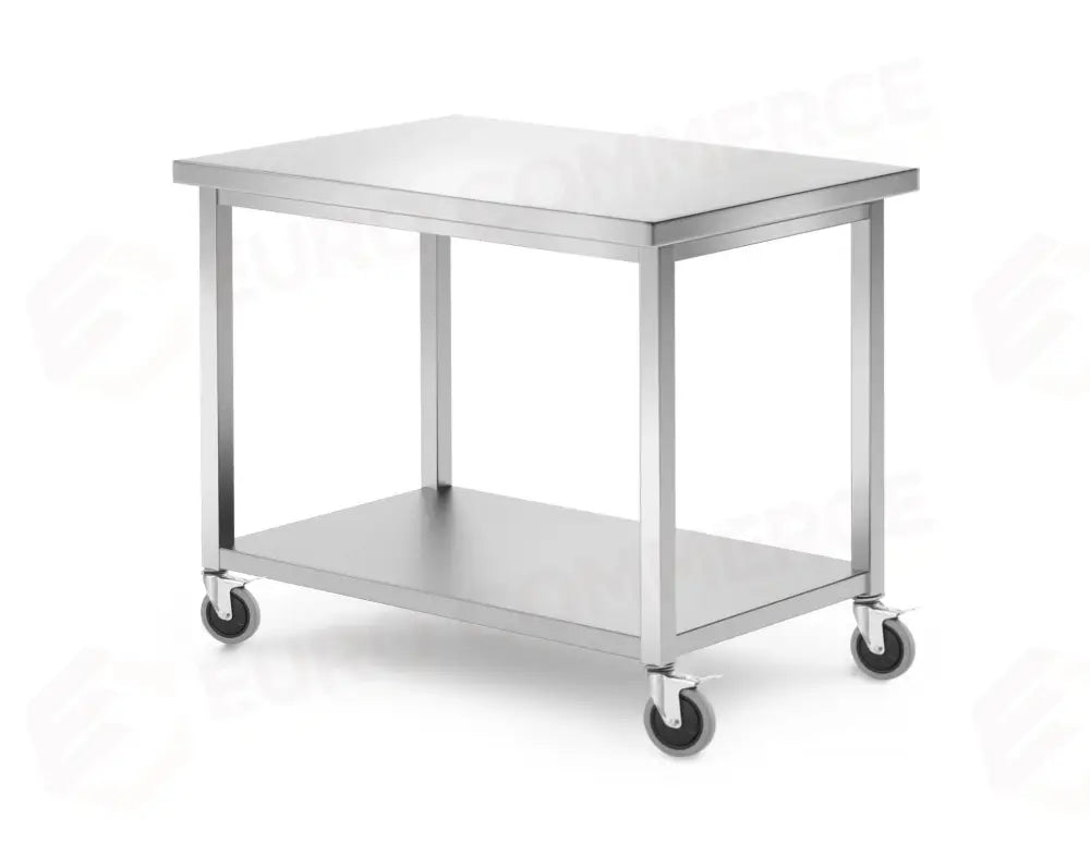TAVOLO MOBILE CON RIPIANO - IMBULLONATO HENDI KITCHEN LINE 1000X700X(H)850MM - 815786