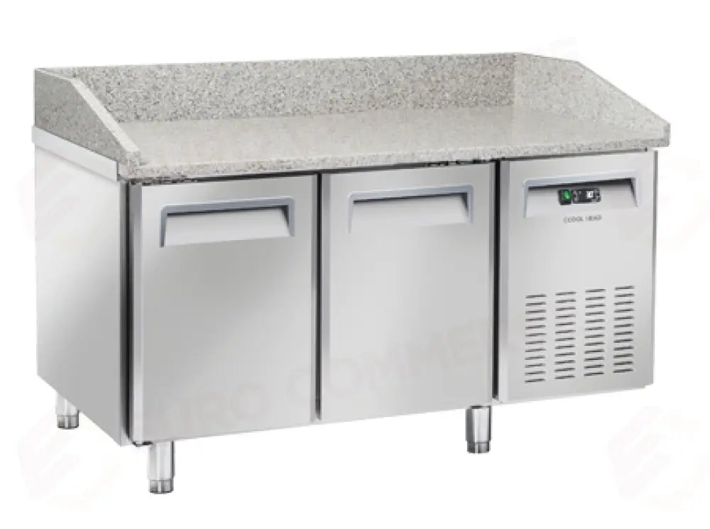 TAVOLO PER PIZZA REFRIGERATO PER VASSOI 600X400MM +2°/+8°C - QZ 20 - COOL HEAD