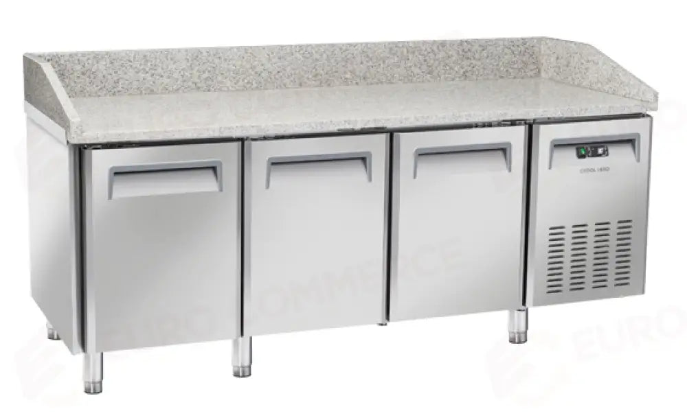 TAVOLO PER PIZZA REFRIGERATO PER VASSOI 600X400MM +2°/+8°C - QZ 30 - COOL HEAD