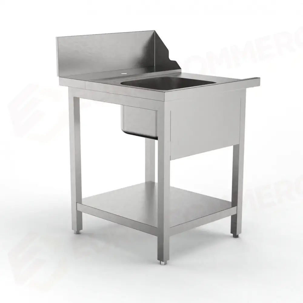 TAVOLO PRELAVAGGIO CON FORO SBARAZZO MI-700 SX (700 X 750 850 MM) - 5712540 - SAMMIC