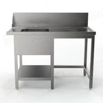 TAVOLO PRELAVAGGIO CON FORO SBARAZZO MPD-1200 DX (1200 X 750 850 MM) - 5712550 - SAMMIC