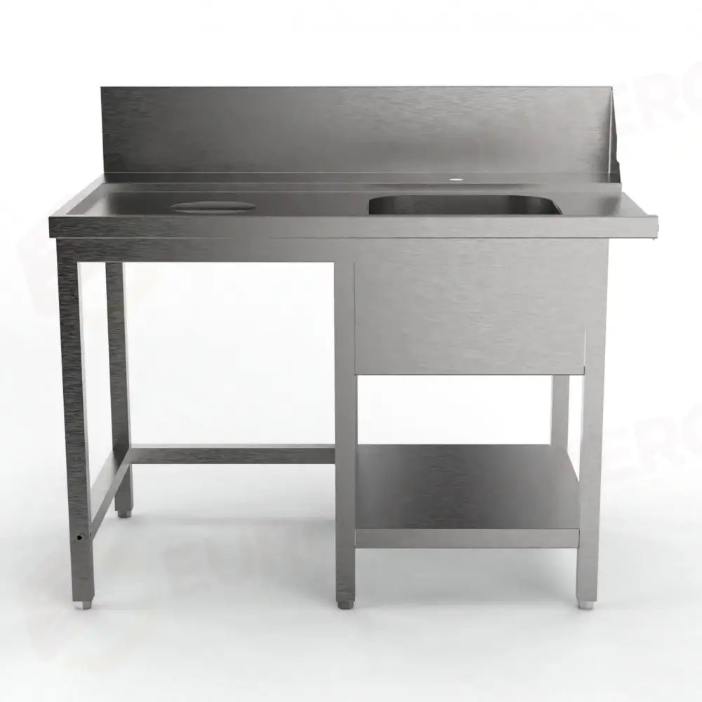 TAVOLO PRELAVAGGIO CON FORO SBARAZZO MPI-1200 SX (1200 X 750 850 MM) - 5712560 - SAMMIC