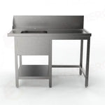 TAVOLO PRELAVAGGIO DX SENZA FORO SBARAZZO MPD-1200 L (1200 X 750 850 MM) - 5712551 - SAMMIC