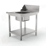 TAVOLO PRELAVAGGIO MD-706 DX PER UX-150 LATO DA 600 MM (700 X 860 850 MM) - 5712501 - SAMMIC