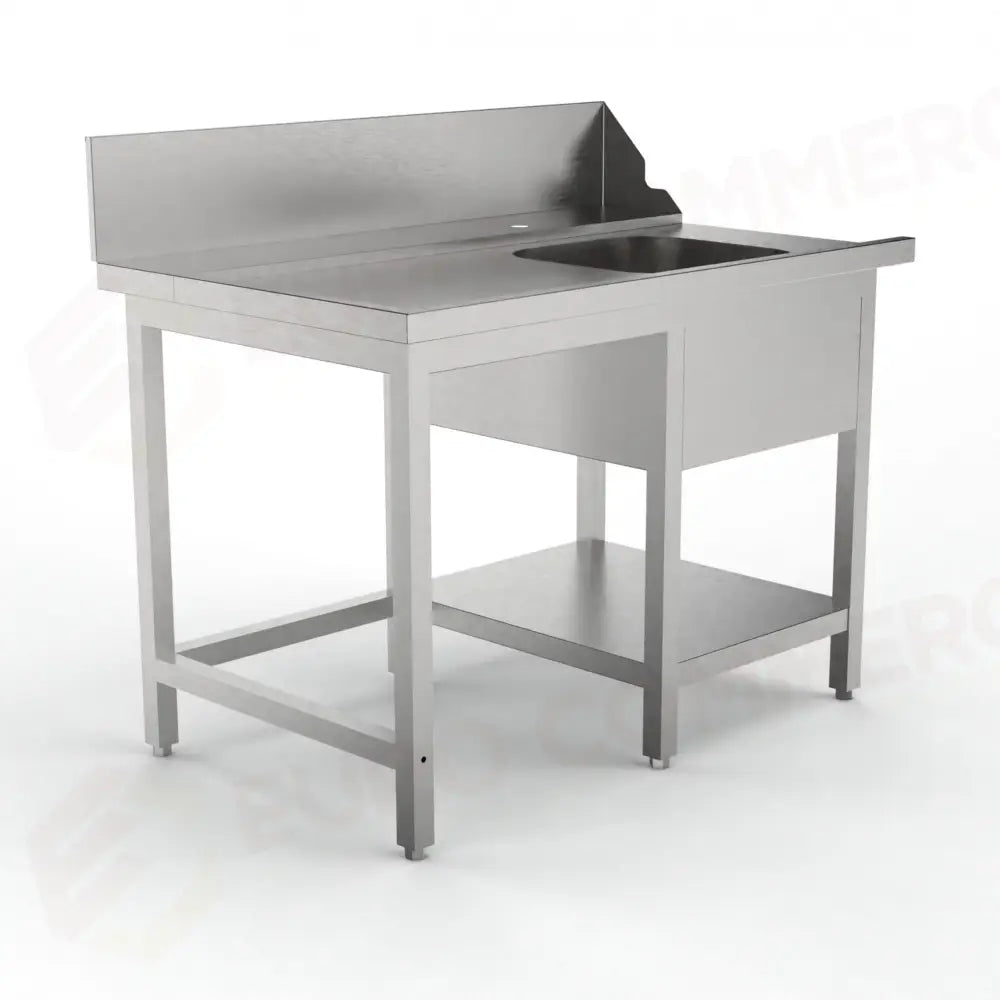 TAVOLO PRELAVAGGIO SX SENZA FORO SBARAZZO MPI-1200 L (1200 X 750 850 MM) - 5712561 - SAMMIC