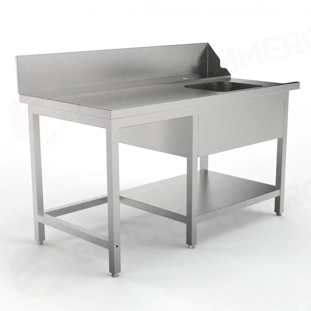 TAVOLO PRELAVAGGIO SX SENZA FORO SBARAZZO MPI-1500 L (1500 X 750 850 MM) - 5712563 - SAMMIC
