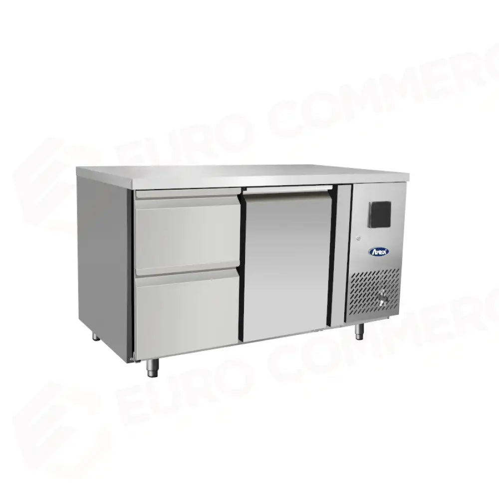 TAVOLO REFRIGERATO ATOSA 700 TN - 1 PORTA GN 1/1 - CASSETTIERA 1/2 - EPF3523-GR-304T