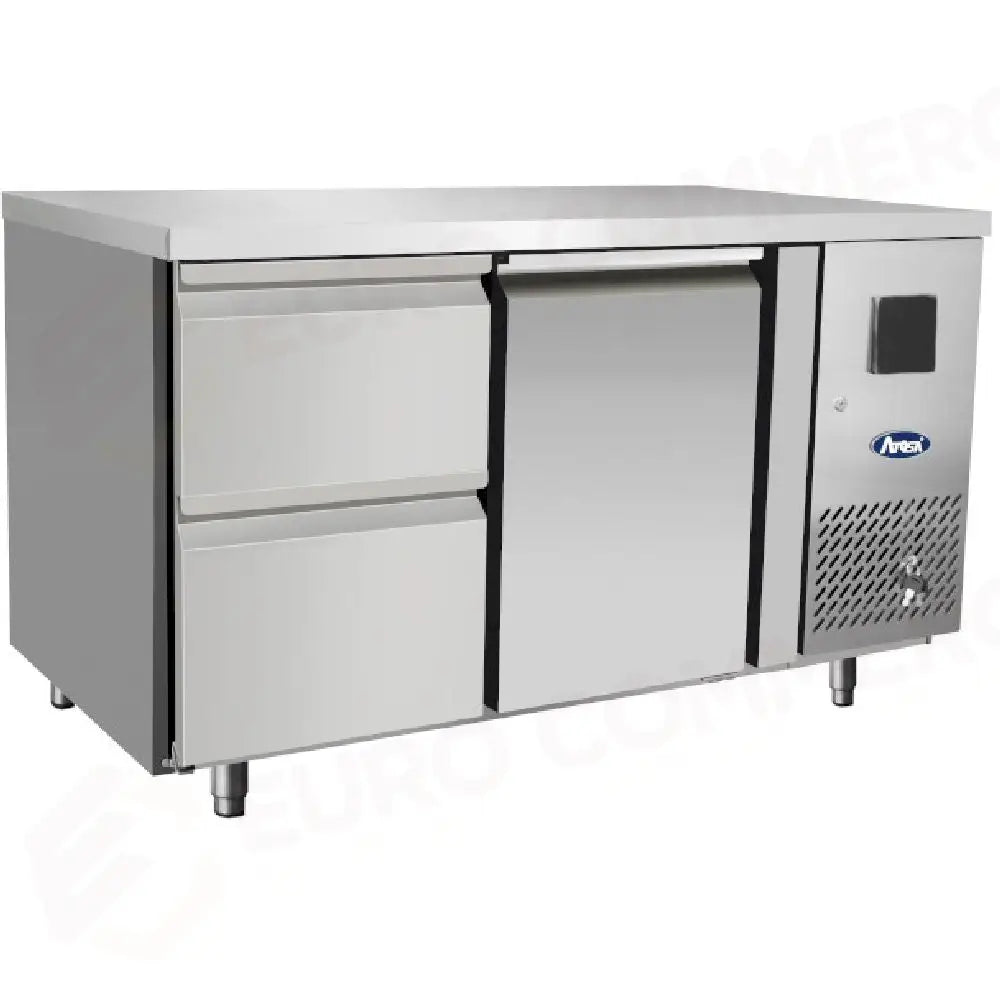 TAVOLO REFRIGERATO ATOSA 700 TN - 1 PORTA GN 1/1 - CASSETTIERA GN 1/2 - EPF3523-GR-304T - ATOSA