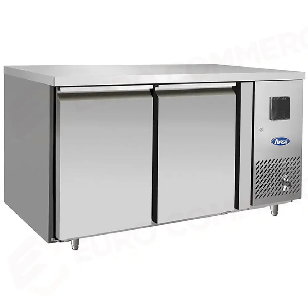 TAVOLO REFRIGERATO ATOSA 700 TN - 2 PORTE - GN 1/1 - CON ALZATINA - EPF3422-GR-SB-304T - ATOSA