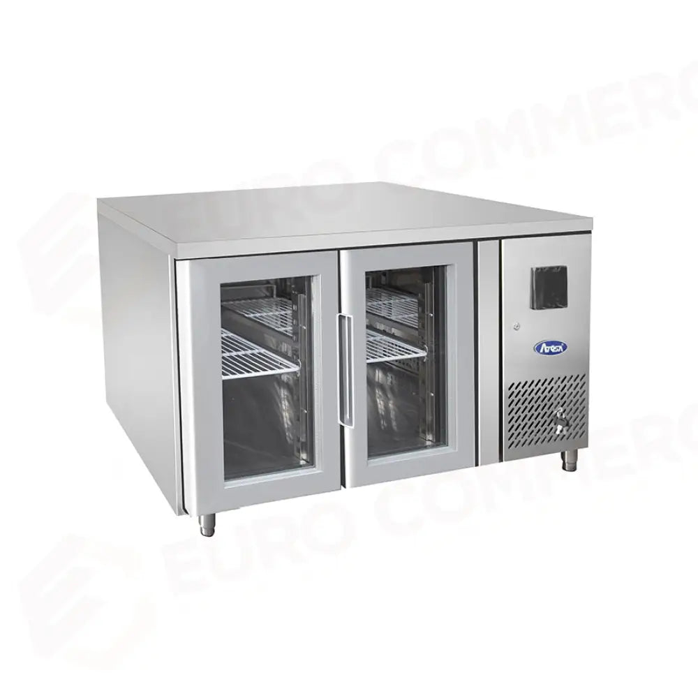 TAVOLO REFRIGERATO ATOSA 700 TN - 2 PORTE IN VETRO - GN 1/1 - EPF3721-GR-304T