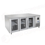 TAVOLO REFRIGERATO ATOSA 700 TN - 3 PORTE IN VETRO - GN 1/1 - EPF3731-GR-304T