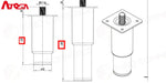 TAVOLO REFRIGERATO ATOSA 800 TN - 2 PORTE 1,5 MT - B-EPF3495-S-GR