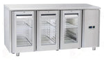 TAVOLO REFRIGERATO GN1/1 (COMANDO REMOTO/PORTAVETRO) +3°/+10°C - QRG 3100SG - COOL HEAD