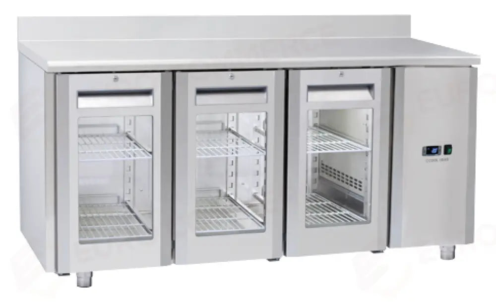 TAVOLO REFRIGERATO GN1/1 (COMANDO REMOTO/PORTAVETRO) +3°/+10°C - QRG 3200SG - COOL HEAD
