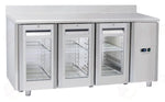 TAVOLO REFRIGERATO GN1/1 (COMANDO REMOTO/PORTAVETRO) +3°/+10°C - QRG 3200SG - COOL HEAD