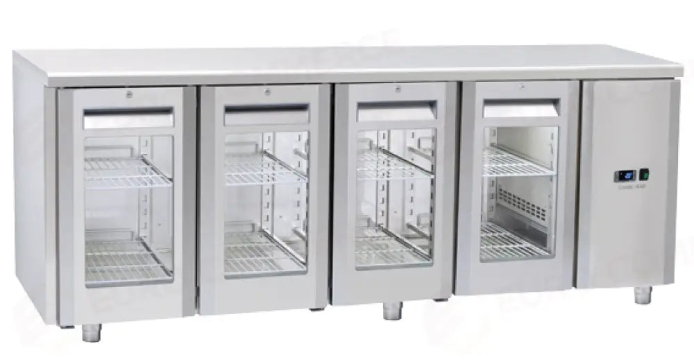 TAVOLO REFRIGERATO GN1/1 (COMANDO REMOTO/PORTAVETRO) +3°/+10°C - QRG 4100SG - COOL HEAD