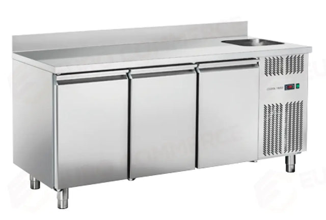 TABLE RÉFRIGÉRÉE GN1/1 (AVEC ÉVIER) +0°/+8°C - RC 3200LV - COOL HEAD